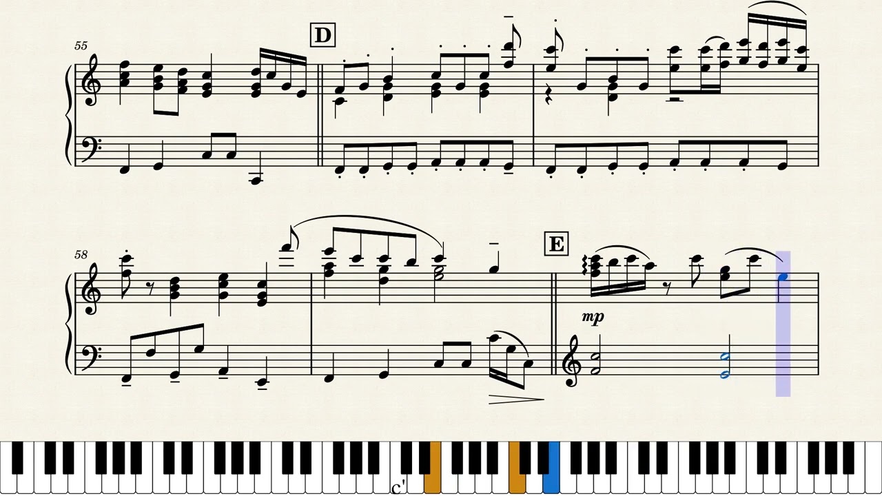 点描の唄  ピアノ伴奏譜 （accompany score） by 作詞・作曲：大森元貴