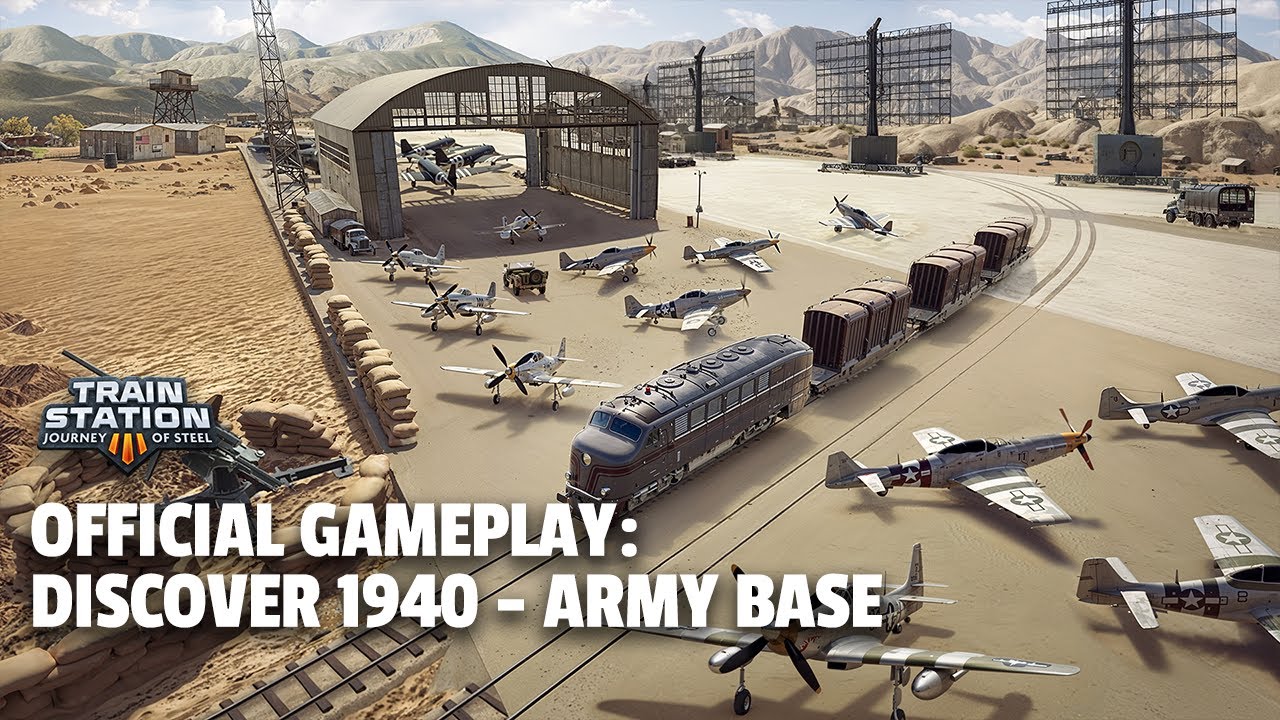 Discover ERA 1940s Texas | Army base region & new trains | TrainStation 3: Journey of Steel