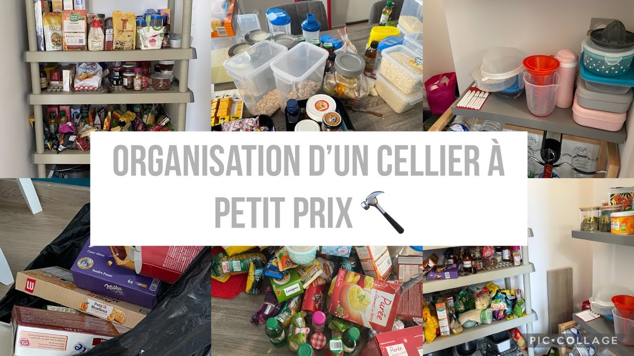 RANGEMENT ET ORGANISATION D'UN CELLIER A PETIT PRIX // ORGANISE AVEC MOI LE CELLIER DE A à Z