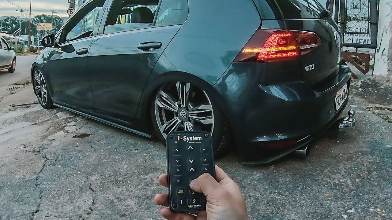 GOLF GTI COM SUSPENSÃO A AR  #VLOGTEBÃO