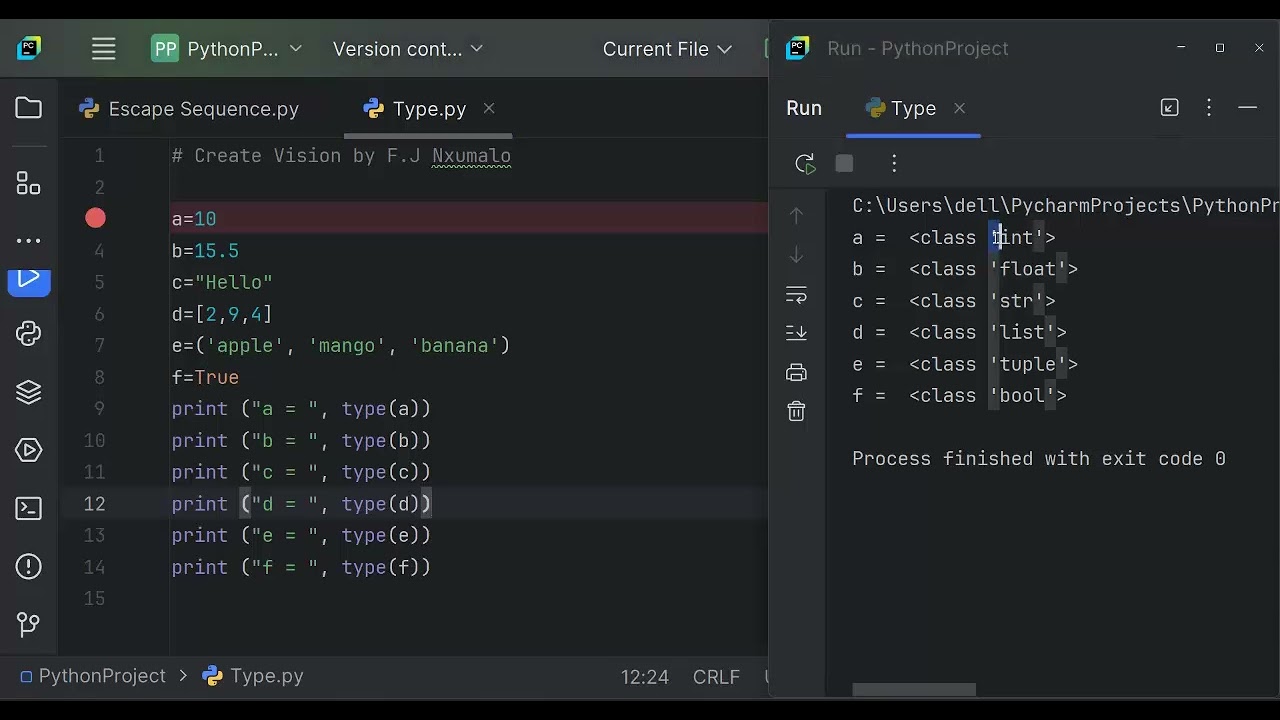 Primitive Data Types