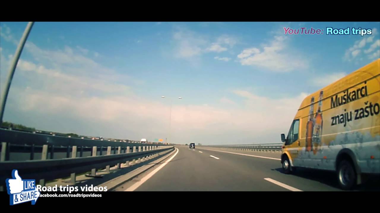 ROAD TRIP: from BELGRADE (Serbia) to BUDAPEST (Hungary) Highway driving