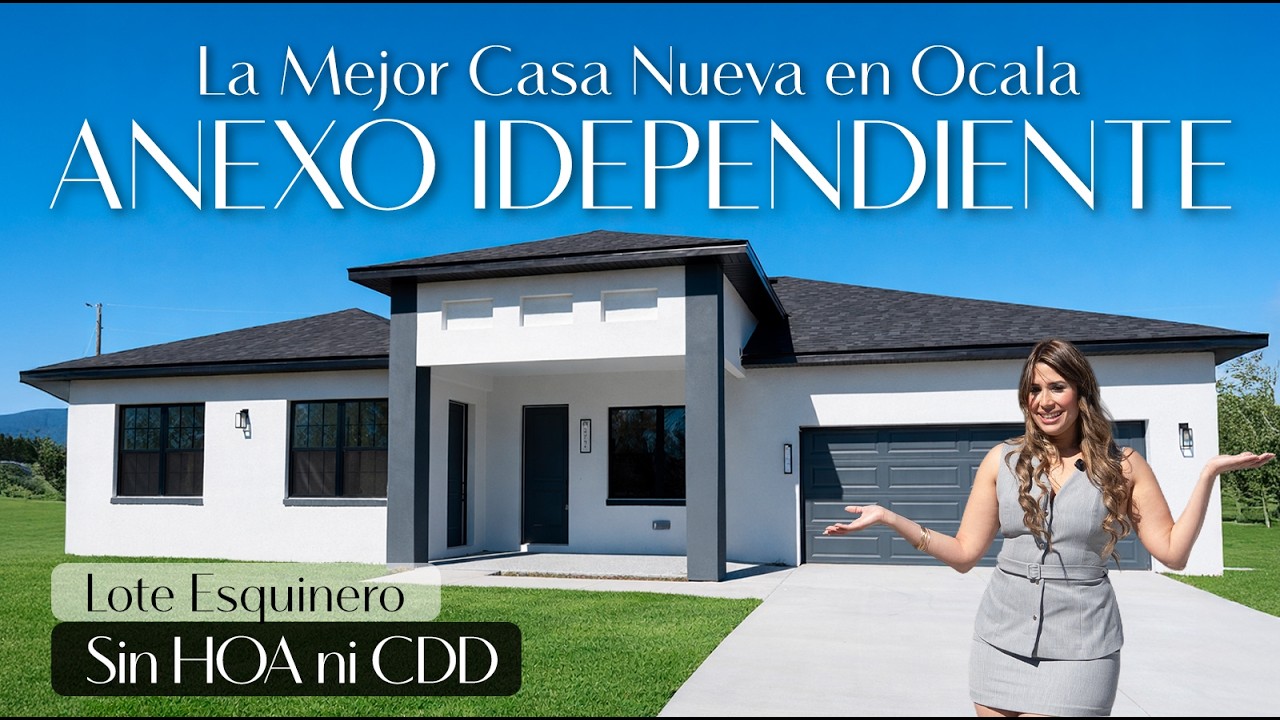 Casa Nueva en Ocala Anexo Idependiente | Mother-in-Law Suite | Terreno Esquinero | No Hoa- Cdd