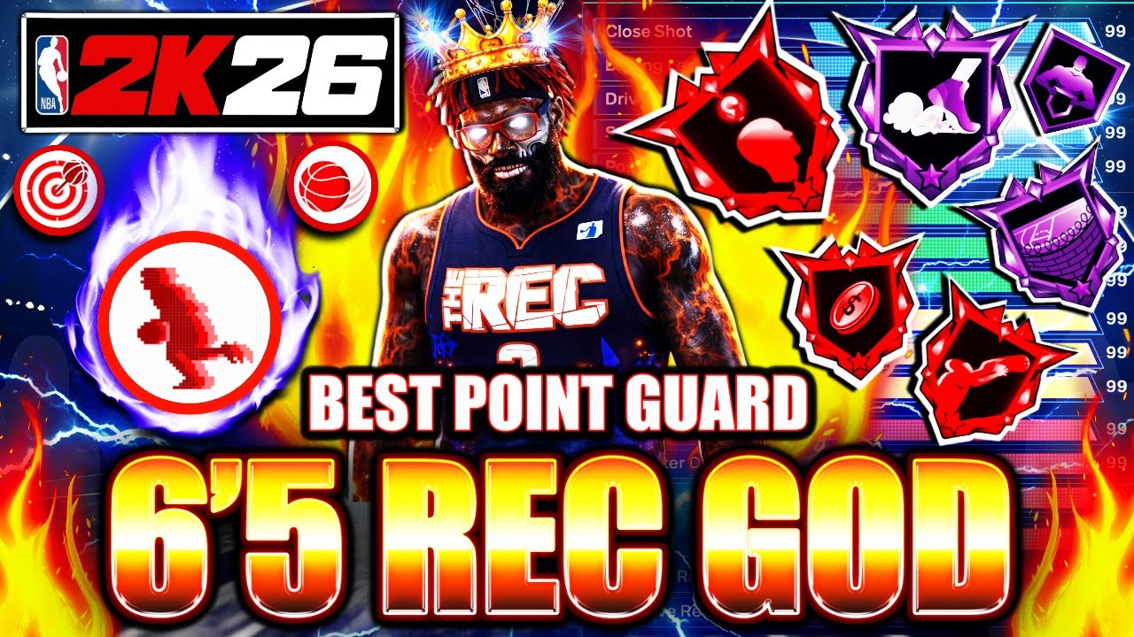 Лучший билд разыгрывающего ростом 196 см в NBA 2K26 😈 | Бог приёма мяча, демон