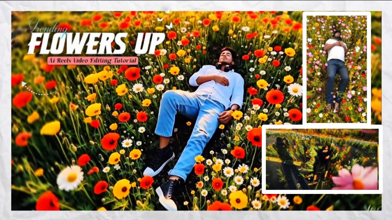 Instagram Trending Flowers Up Ai Cinematic Video Editing | A Complete Tutorial In Capcut
