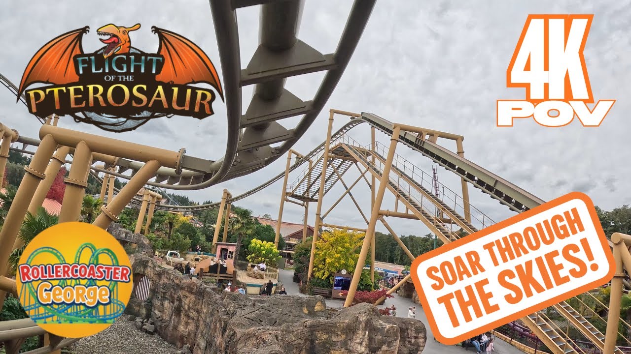 FLIGHT OF THE PTEROSAUR FRONT-ROW 4K POV - OCTOBER 2025 - PAULTONS PARK