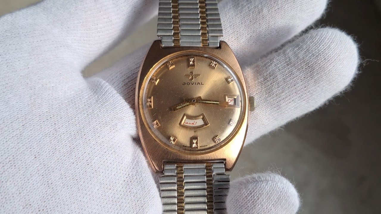 Swiss Made Jovial &ndash; 17 Jewels Hand-Winding Watch for the Arab Market