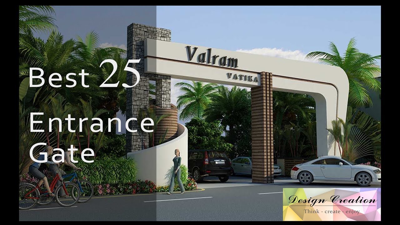 Best Modern Entrance gate 3D elevation l Design Creation l # 5