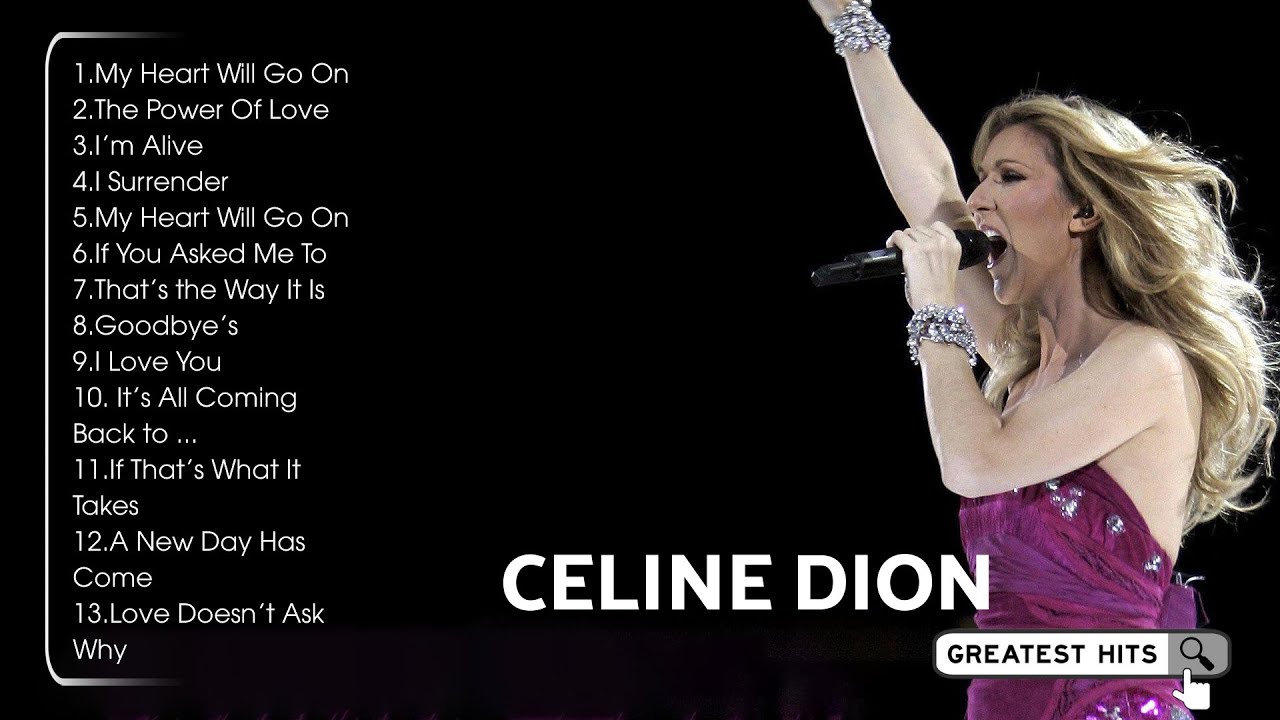 Top CELINE DION Songs Playlist 2024 | CELINE DION Greatest Hits Collection of All Time