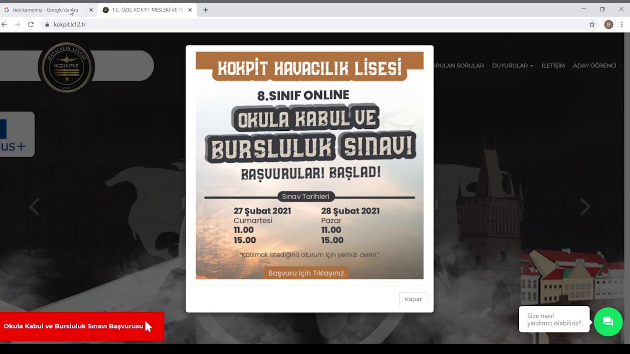 BURSLULUK SINAVIMIZA GİRECEK ÖĞRENCİLERİN DİKKATİNE!