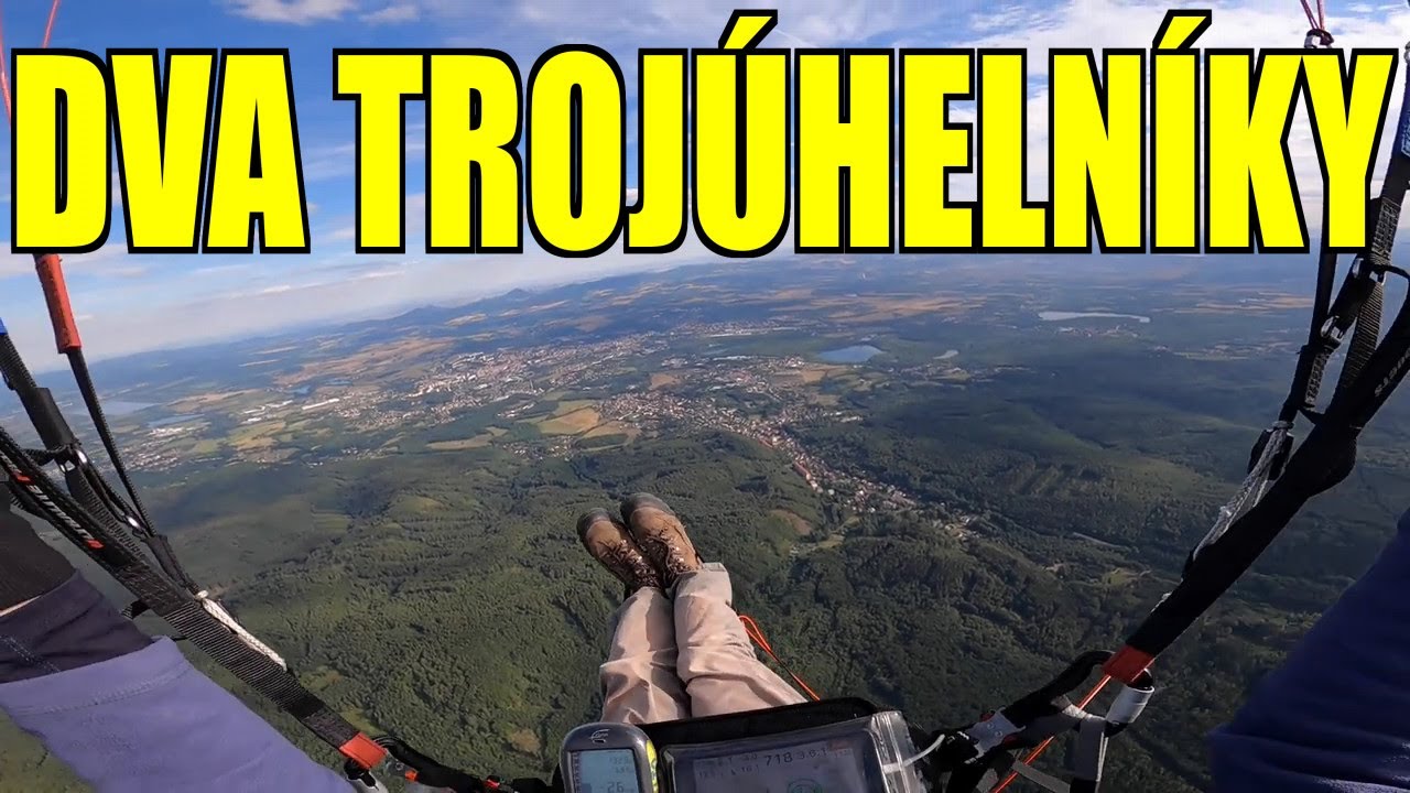 Paragliding Krupka - 17+18 km FAI (27.7.2020)