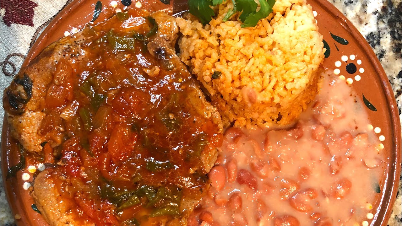 Chuletas a La Mexicana(Mexican Style Pork Chops )