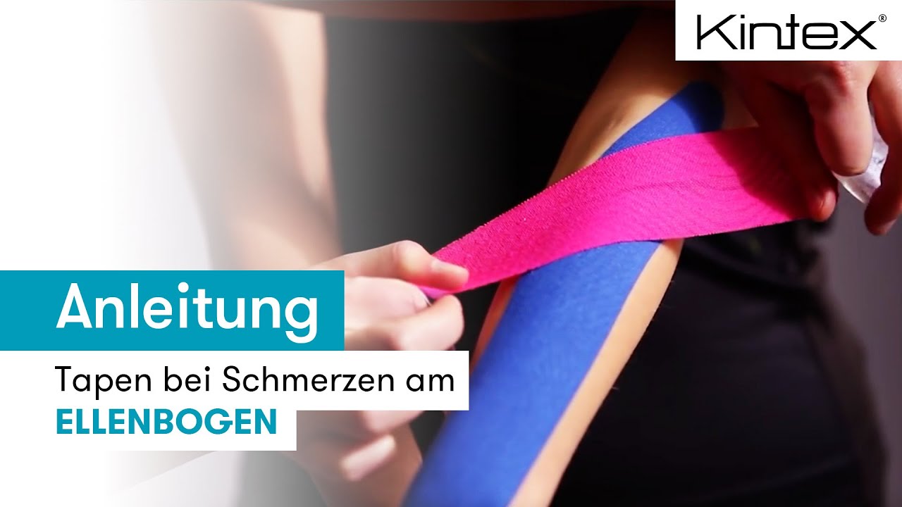 Tapen bei Schmerzen am Ellenbogen Tennisarm Epicondylitis lateralis | Kintex&reg; Anleitung zum Tapen