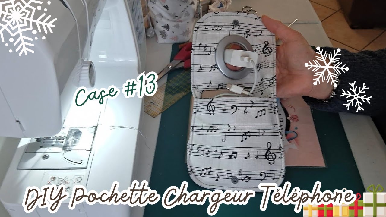 DIY Pochette Chargeur Téléphone : Tutoriel Couture Créative pour Noël !