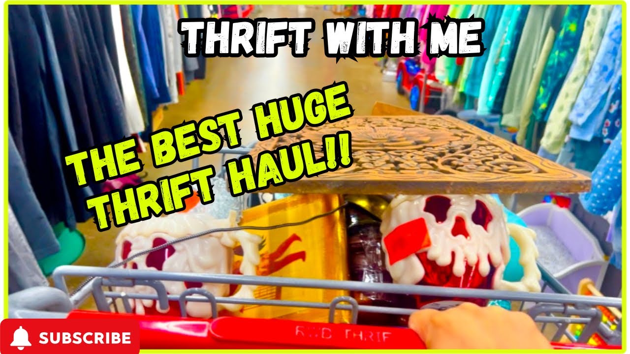 My BEST HAUL yet! THRIFT WITH US for Reselling| Better than GOODWILL Thrifting for VINTAGE|EBAY|ETSY