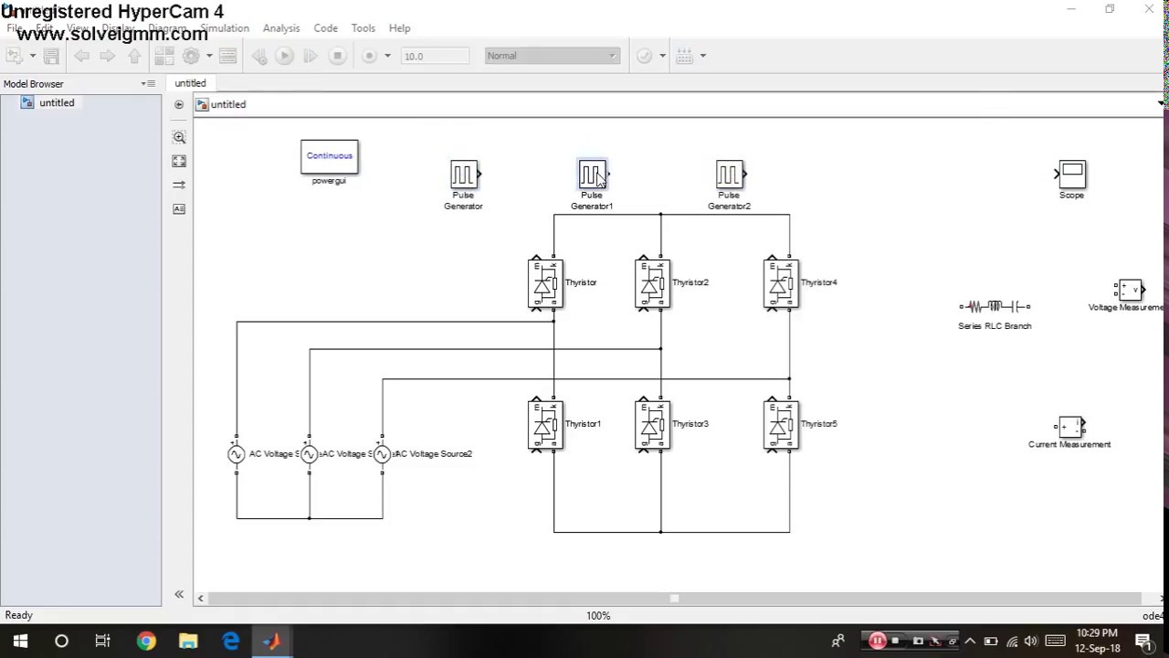 THREE PHASE(3-Q) AC TO DC CONVERTER USING THYRISTOR BY MATLAB SIMULATION