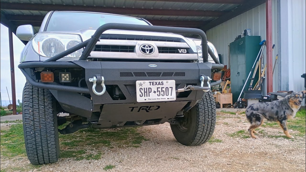 Установка неоригинального бампера на 4Runner