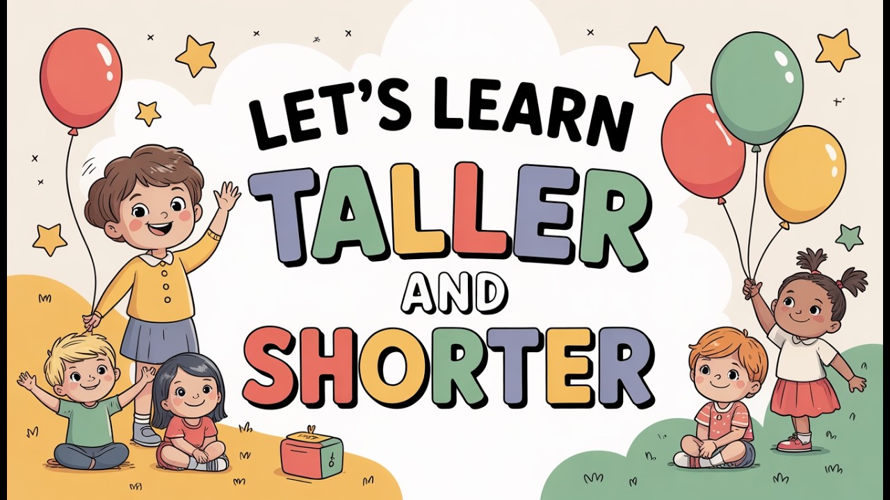 Learn Taller & Shorter for Kids | Fun Preschool Game 👶📏#TallerAndShorter #PreschoolLearning #viral