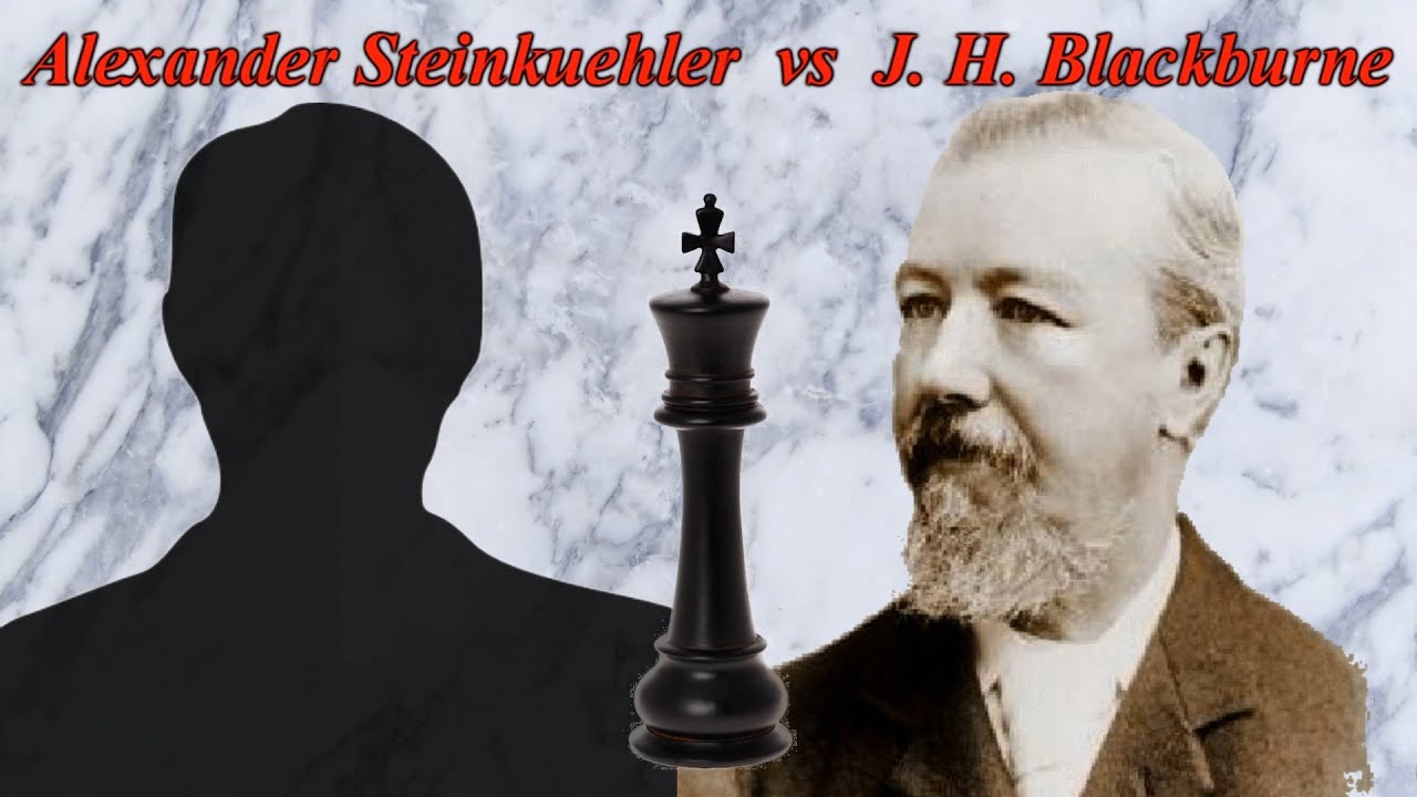 Partite Commentate di Scacchi 459 - Steinkuehler vs Blackburne - La Morte Nera - [C54] 1863