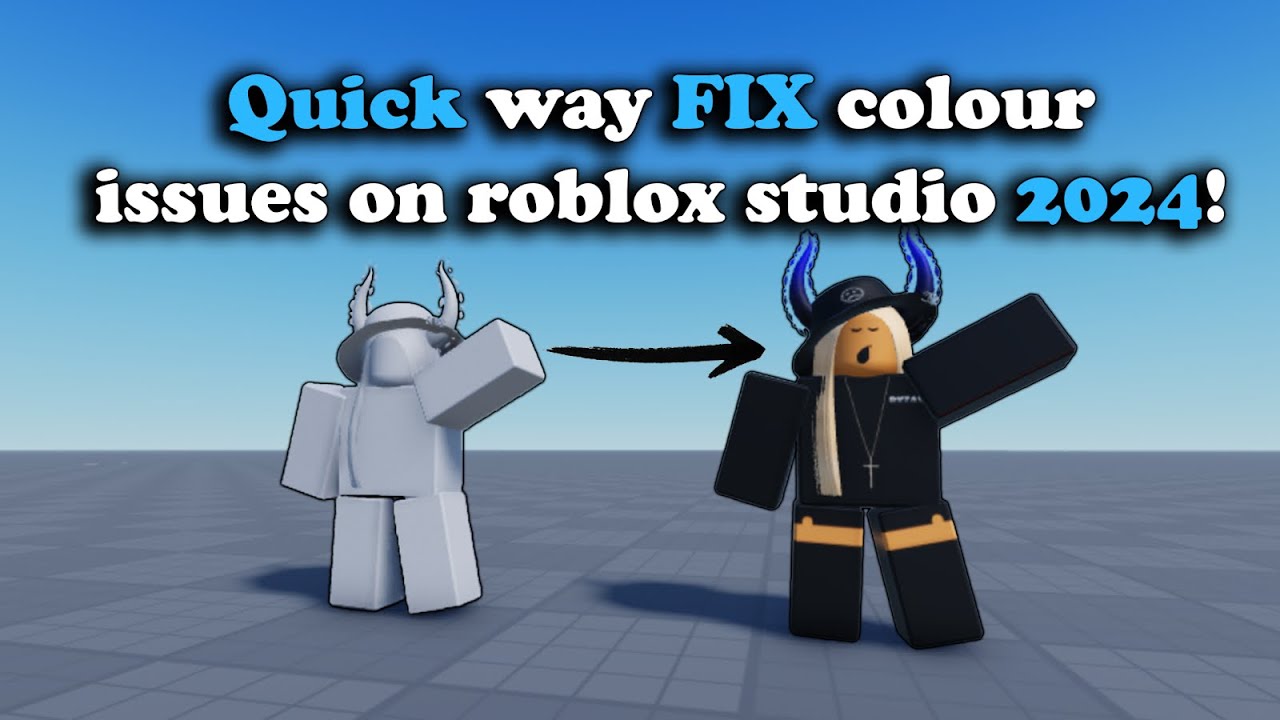 2024 / How to fix colour issues on Roblox studio!