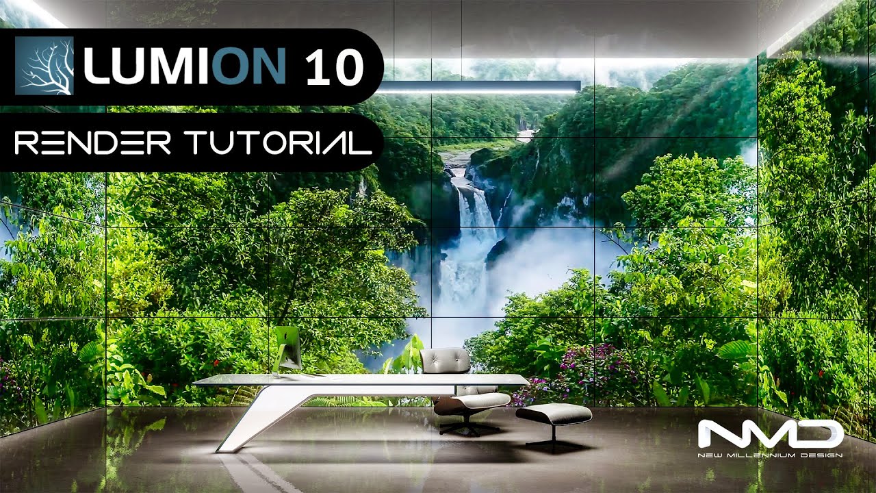 Lumion 10 Pro Futuristic Office 3D Render Tutorial