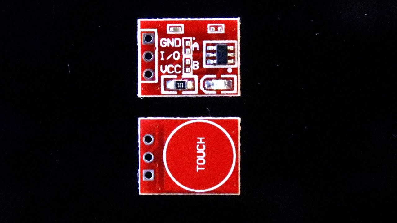 How to use TTP223 capacitive touch module circuit