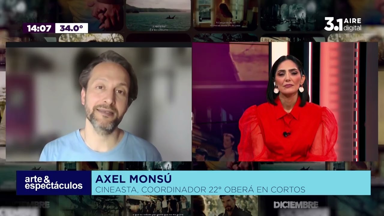 Axel Monsú, cineasta, coordinador del 22 del Festival Internacional de Cine Oberá en Cortos