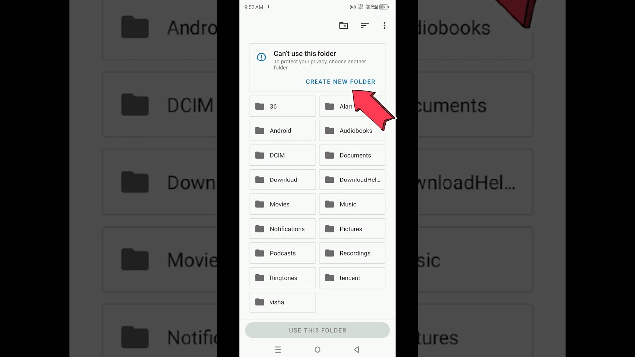 Can't Use this folder Problem Solved 2024/2025 ||
