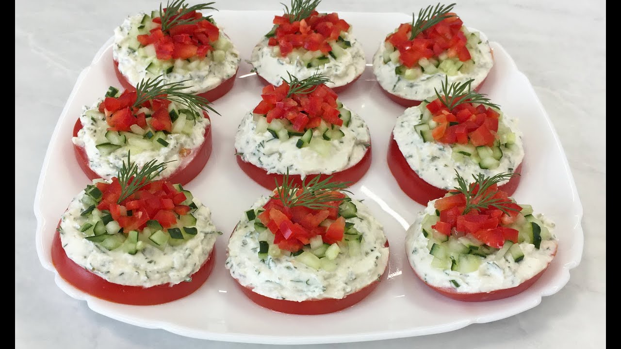 Вкуснейшая Закуска на Помидорах Нежная, Свежая и Очень Красивая!!! / Tomato Appetizer