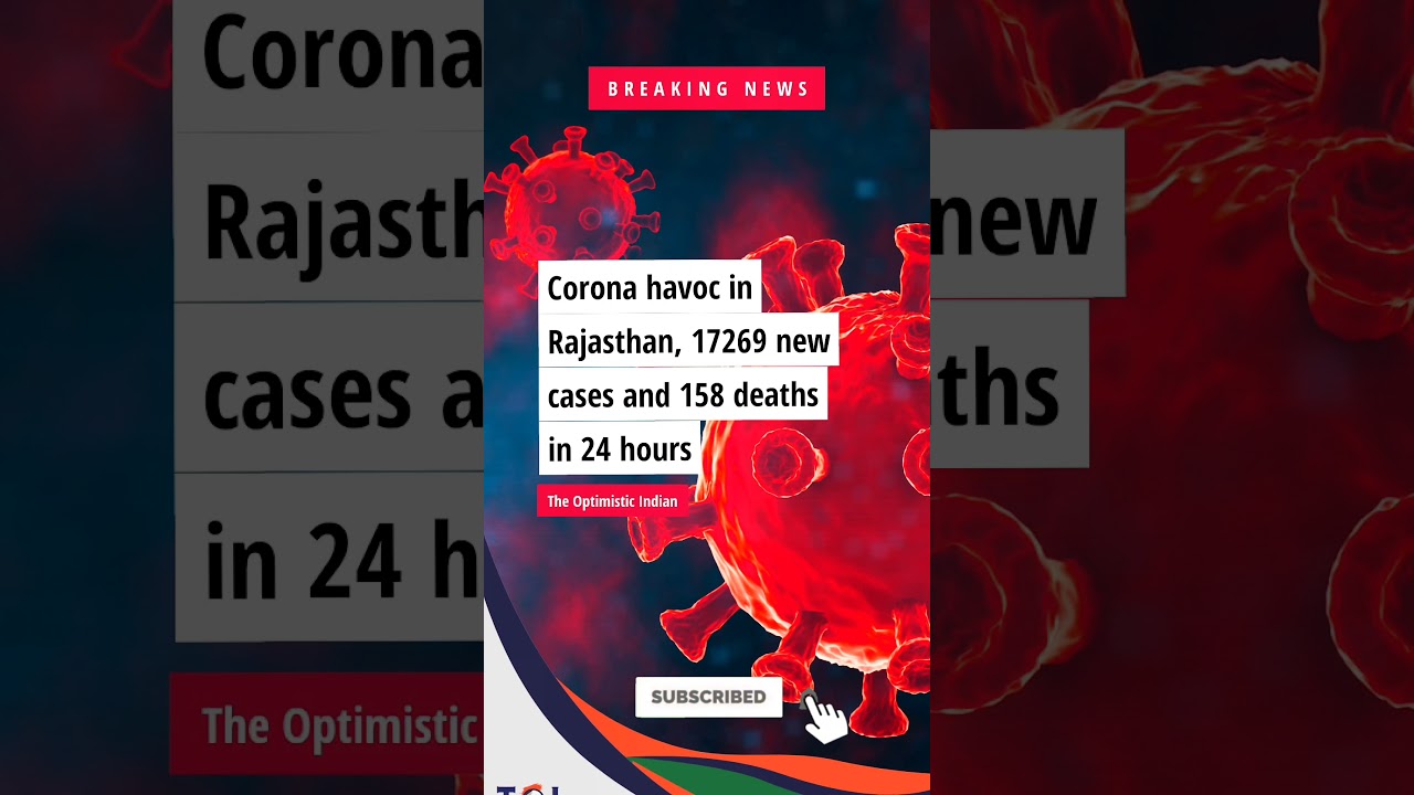 Corona havoc in Rajasthan, 17269 new cases and 158 deaths in 24 hours