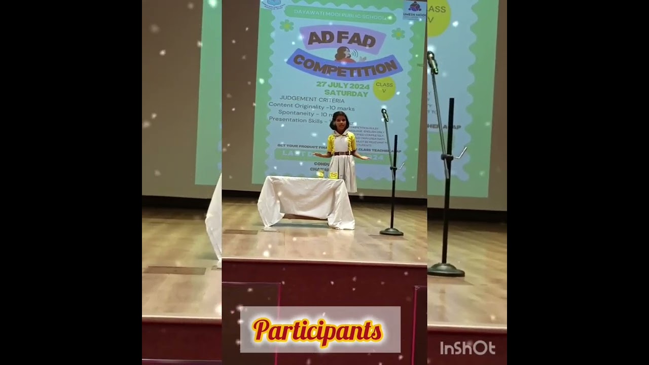 CLASS - 5 AD-FAD COMPETITION