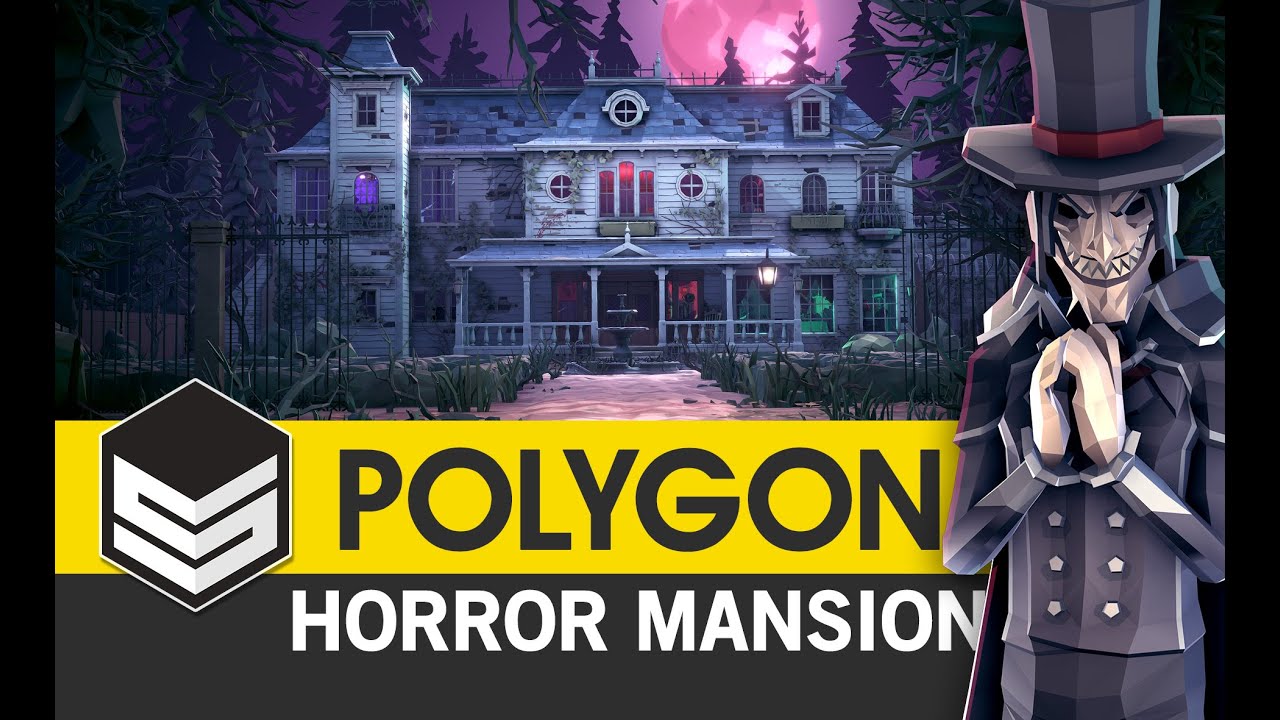 POLYGON Horror Mansion - (Trailer) 3D Low Poly Art for Games by #SyntyStudios