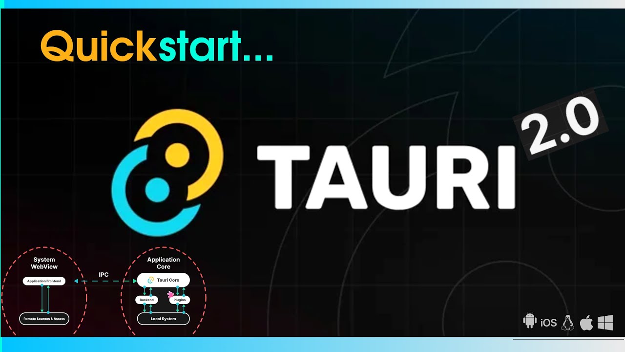 Tauri 2.0 QuickStart: quickly creating Desktop app with JS/TS | #tauri #rust #javascript #typescript