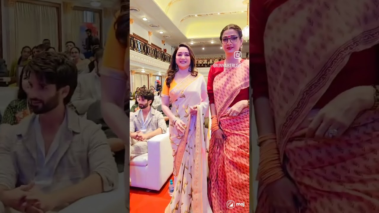 kinnar Maa Trust today at Rajbhavan for the Man Ki Baat event with Madhuri Dixit#foryou #pmo #cmo