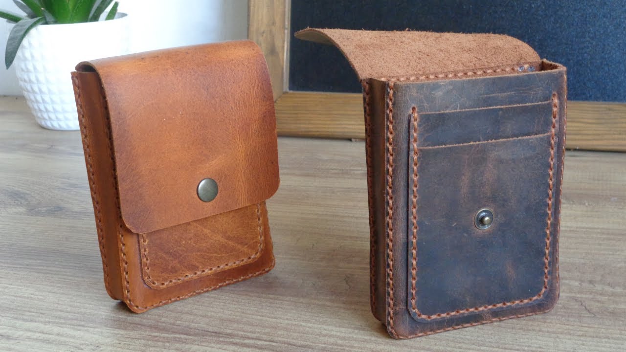 How to Make Leather Small Belt Pouch ( PDF Pattern Only in My Etsy Shop )