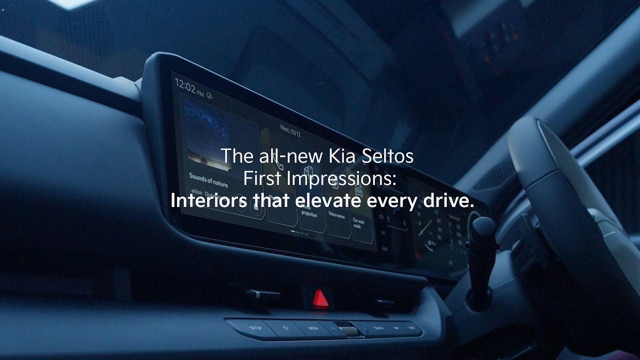 Kia India | The all-new Kia Seltos | First Impressions: Interiors that elevate every drive