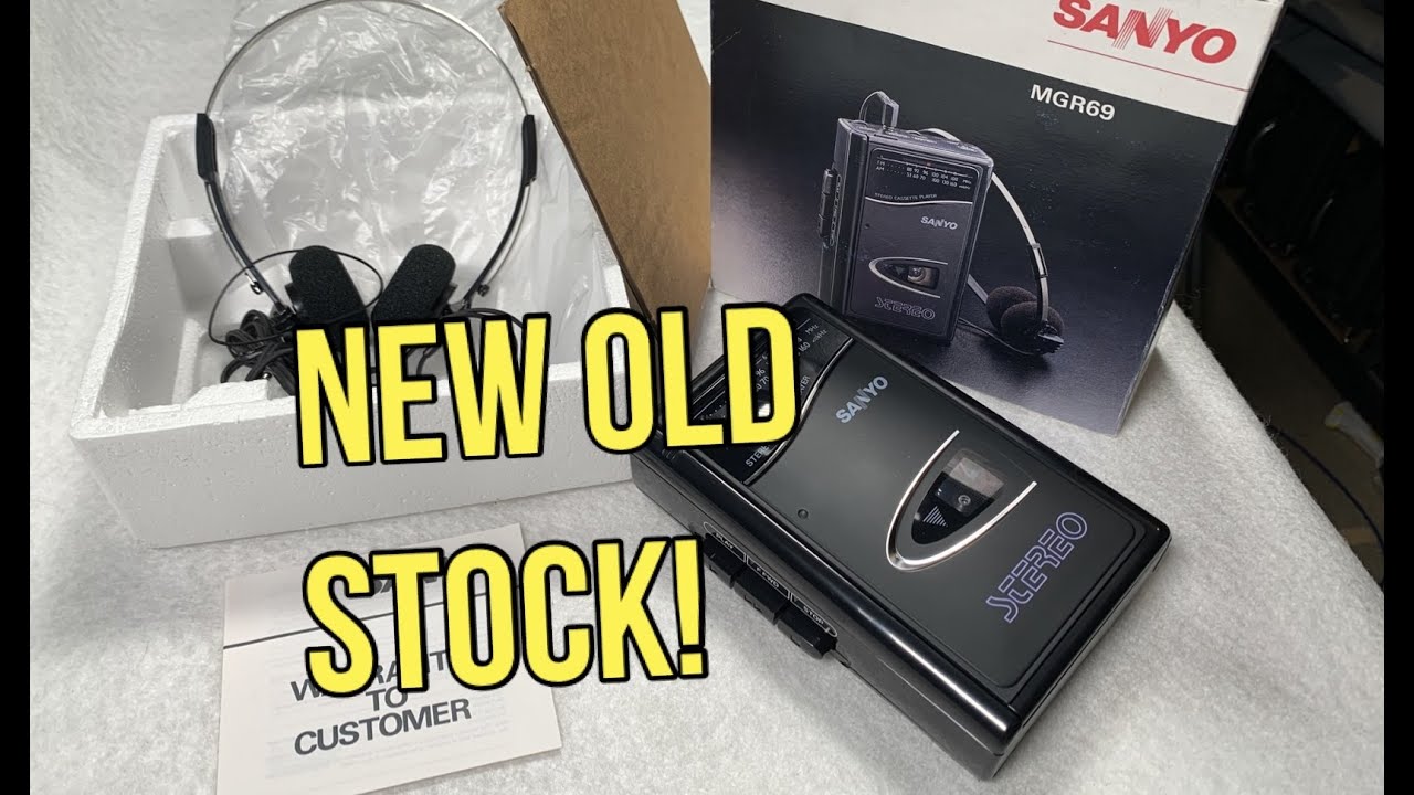 'Brand New' Sanyo MGR69 Personal Radio Cassette Player! Unboxing & How To Change the Belt.
