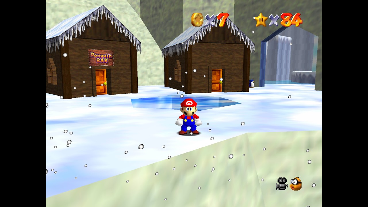 Course 10 Shivering Frozen Falls - SM64 Power Star Madness
