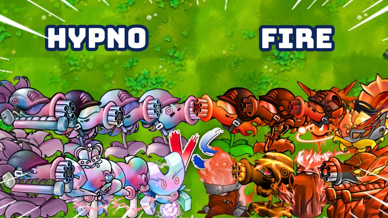 PvZ 1 Fusion 3.3 Challenges!!! Team HYPNO vs Team FIRE | Who Will Win???