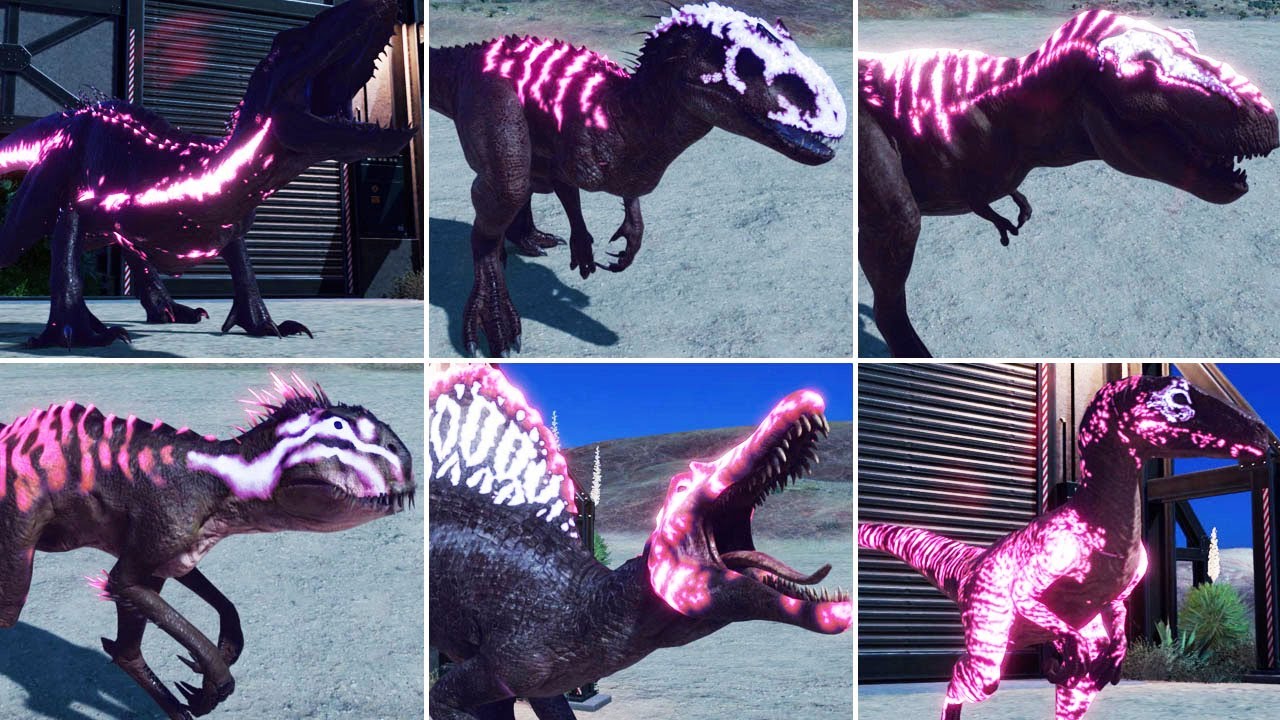 ALL LUX CARNIVORE DINOSAURS - Jurassic World Evolution 2 | Mod