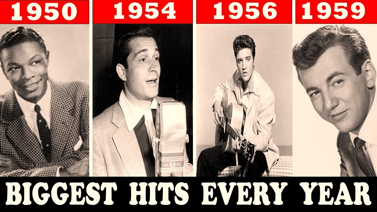 Most Popular Song Every Year In The 50's। Greatest Hit's Of The 50's। Top 100 English Songs Of 50's