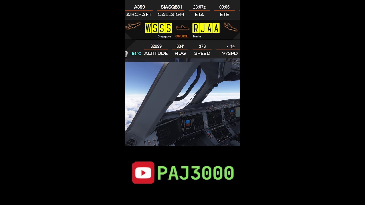 [MSFS2024] Singapore A350 Singapore to Japan | Thrustmaster #msfs2024