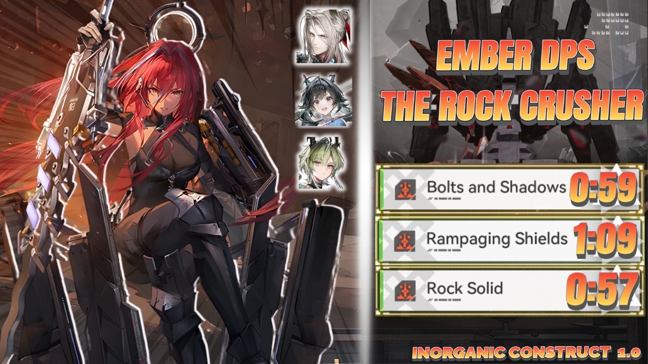 [Arknights: Endfield] THEY'RE MELTING ! Ember Main DPS annihilates Inorganic Construct Agony 1.0 !