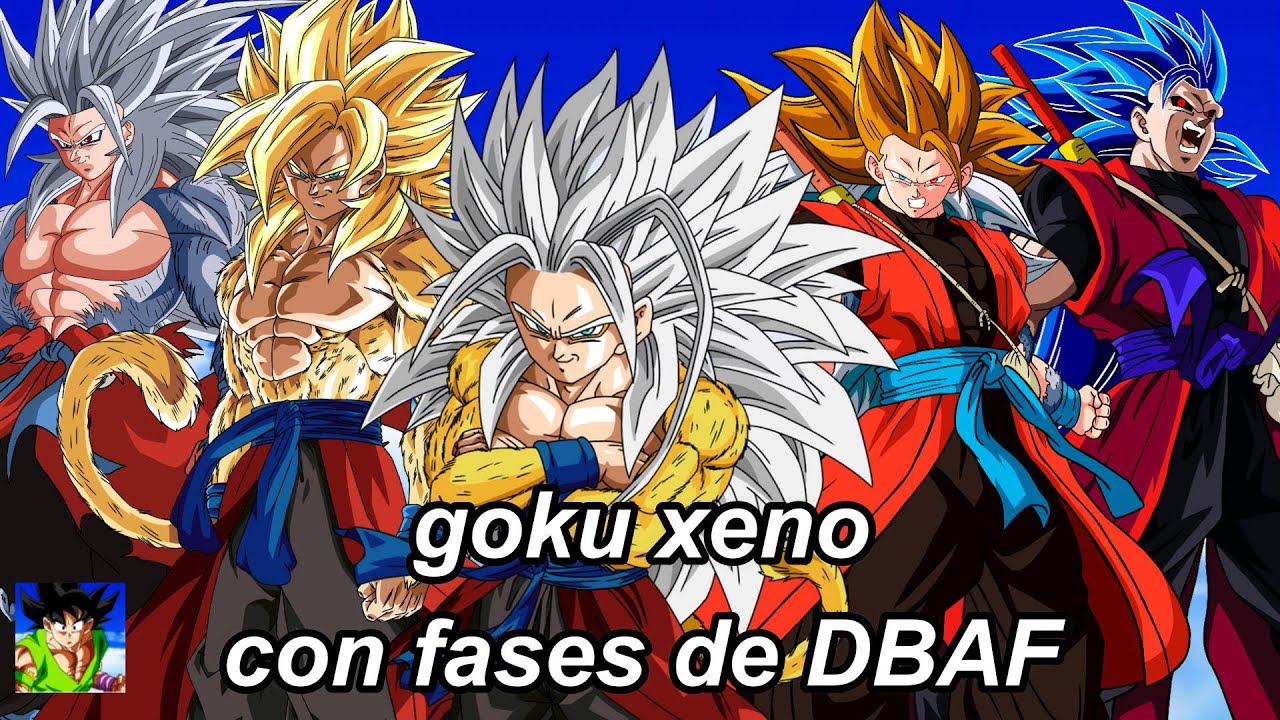 goku xeno con las trasformaciones de dragon ball af.#dragonball #gokuxeno
