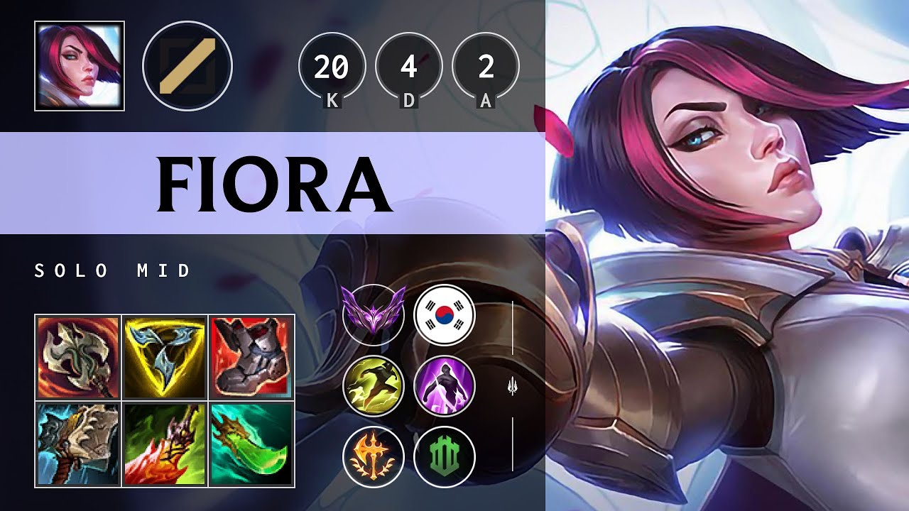Fiora Mid vs Akali - KR Master Patch 25.20