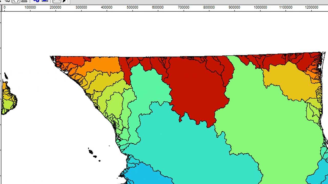 Terrain visualisation with SAGA-GIS -  Mexico
