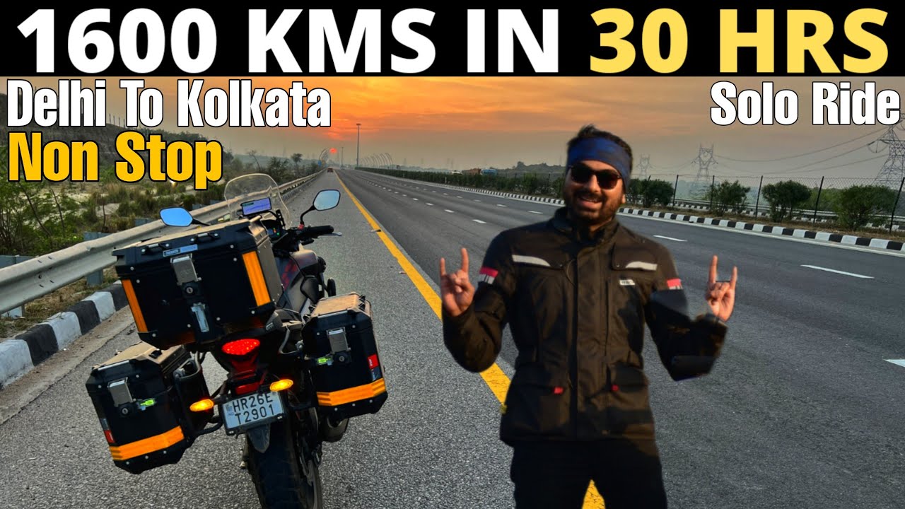 DELHI TO KOLKATA 1600 KMS NON STOP IN 30 HRS | SOLO RIDE | UP-BIHAR- JHARKHAND- WEST BENGAL | CB500X