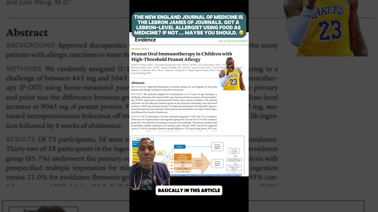 📚The New England Journal of Medicine is like the LeBron James of Medical Journals🏀 #ChackoAllergy