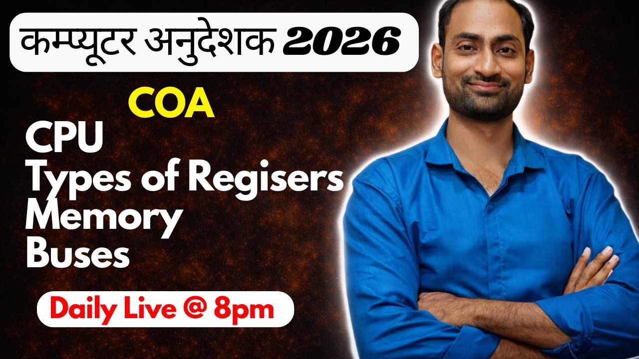 COA 3.2 CPU | Types of Registers | Memory | Buses | Von Neuman Architecture | Computer Instructor
