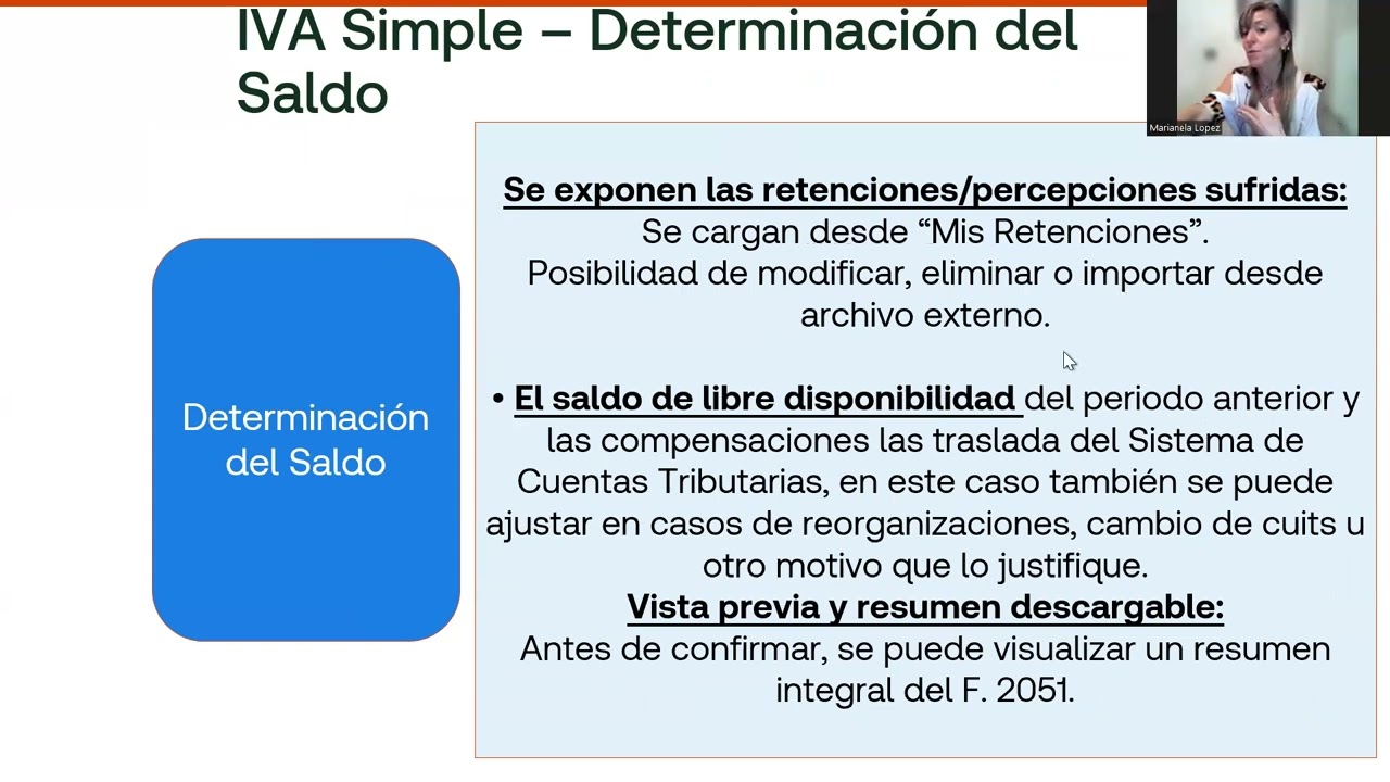 IVA simple implementación-Dra. Marianela Lopez